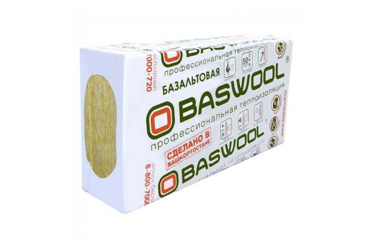 Утеплитель BASWOOL Фасад 120 1200х600х80 мм, 3 шт. уп