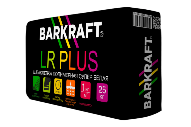BARKRAFT LR PLUS шпаклевка полимерная, 25 кг/54шт