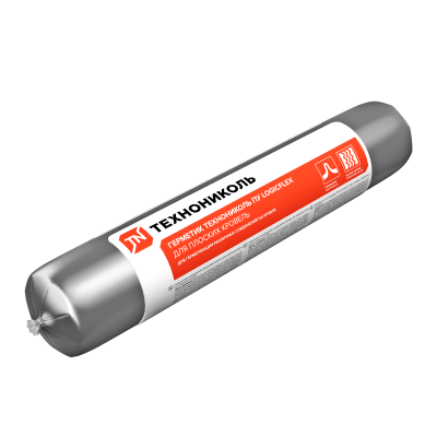 Герметик полиуретановый ТЕХНОНИКОЛЬ Logicflex для плоских кровель, серый, 600мл