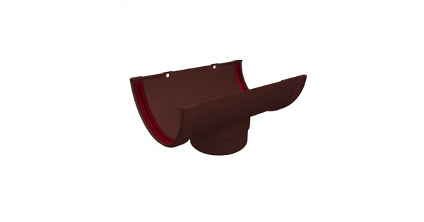 Воронка водосточная ПВХ Grand Line Стандарт, шоколадный