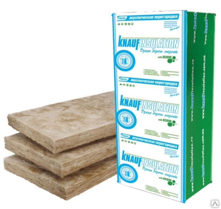 Утеплитель Кнауф инсулейшн акустическая перегородка (проф) 1300х610х75 мм 16 шт. уп