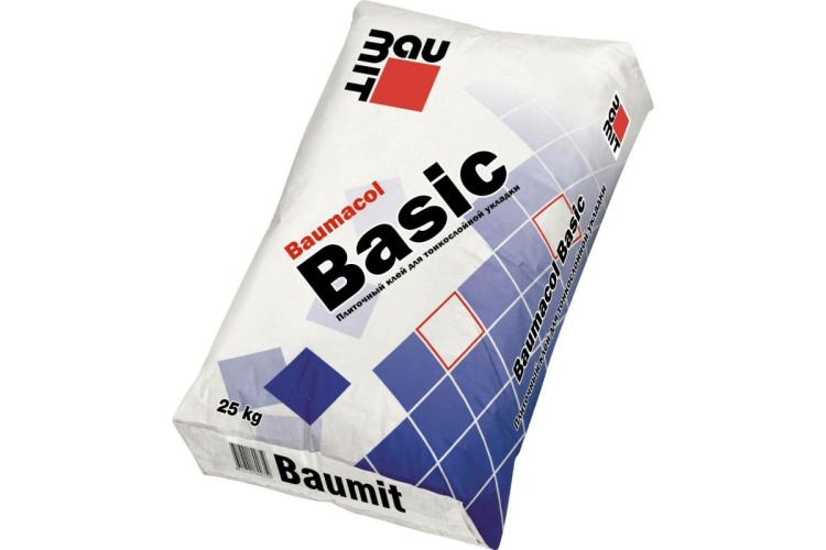 Baumit Плиточный клей тонкослойный Baumacol Basic 25кг/ 42 под