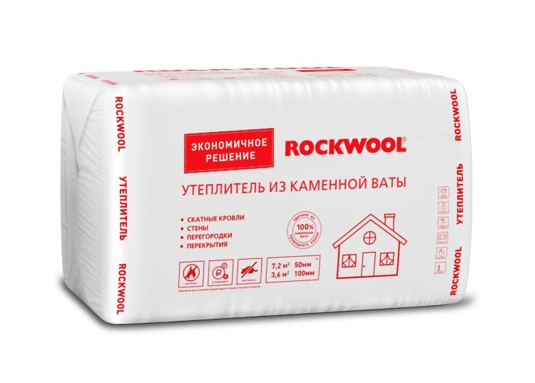 Утеплитель Rockwool ЭКОНОМ 1000х600х100 мм, 6 шт. уп