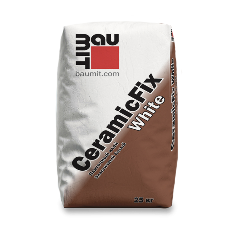 Тонкослойный эластичный плиточный клей Baumit CeramicFix, 25кг