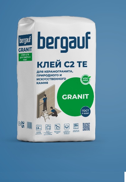Клей для керамогранита Bergauf (Бергауф) Granit С2 ТЕ, 25 кг