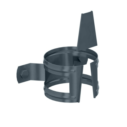 Держатель трубы D100 (на дерево), RAL 7024, Графит