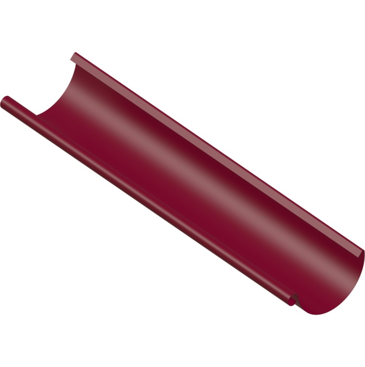 Желоб водосточный DOCKE Standard 2м, красный