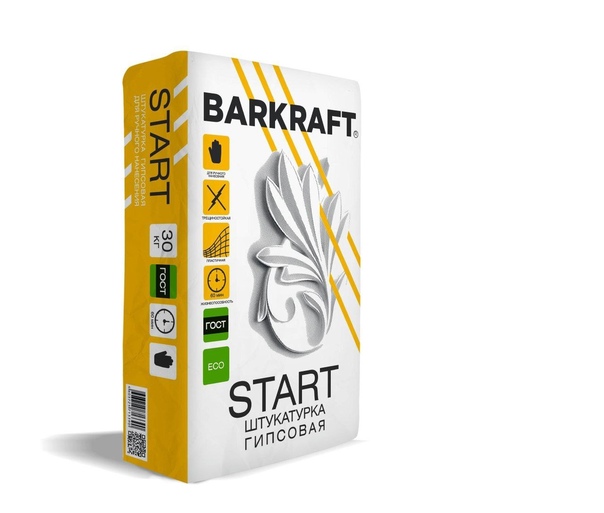 Штукатурка гипсовая Баркрафт (Barkraft) Start, 30 кг