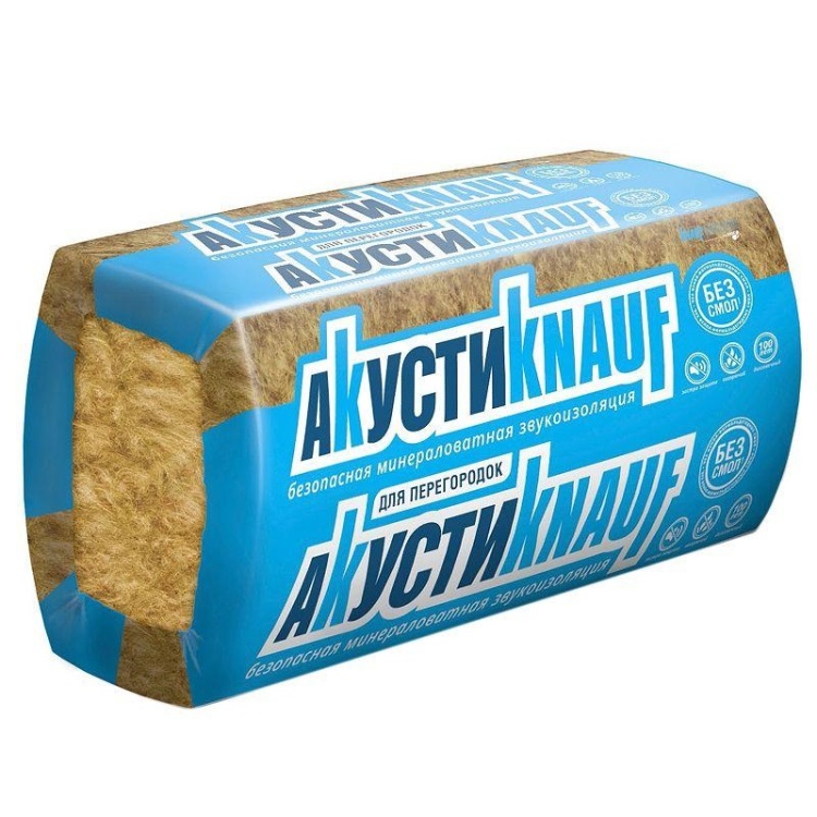 Звукоизоляция Knauf Insulation АкустиКнауф 1230х610х75 мм 12шт. уп