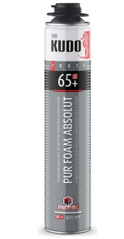 Пена монтажная профессиональная KUDO Proff 65+, 1 л