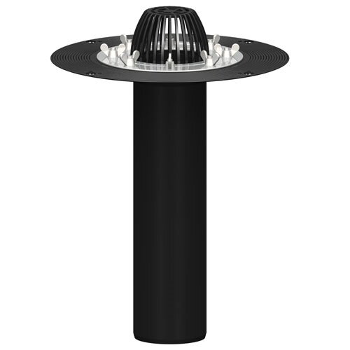 Воронка кровельная Plastfoil Vortex D110 мм, длина 350–450 мм