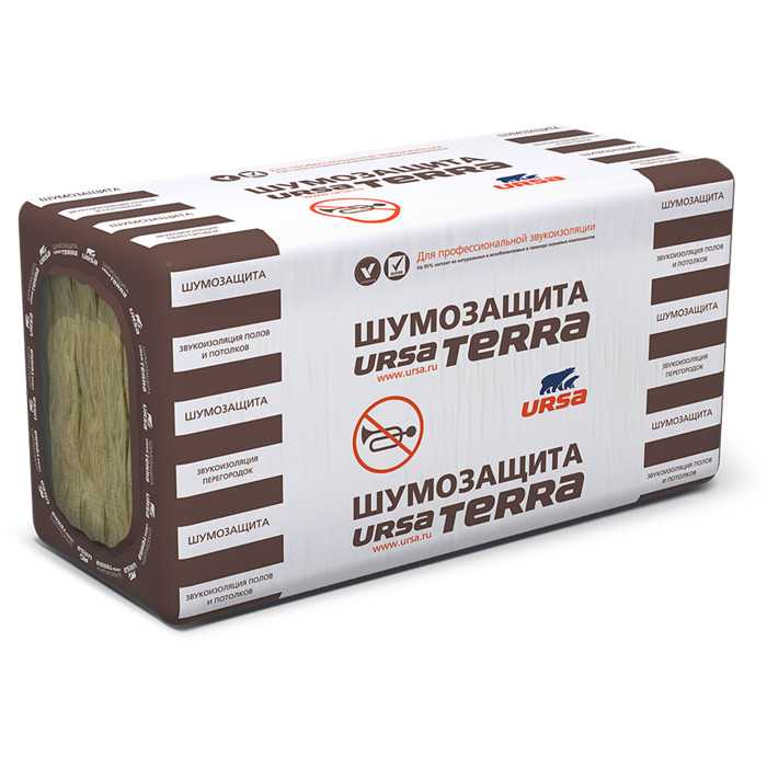 Утеплитель Ursa Terra Шумозащита (SF) 7000х610х50 мм, 4 шт. уп