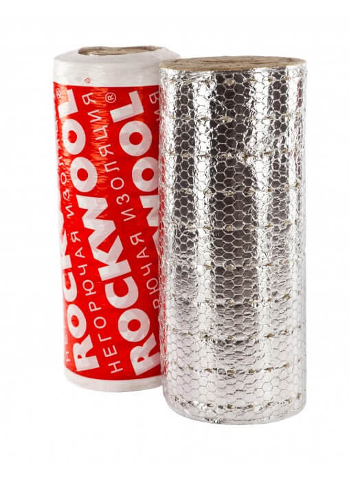 Утеплитель Rockwool Вайред Мат I 80 Кашированный фольгированный 4000х1000х60 мм