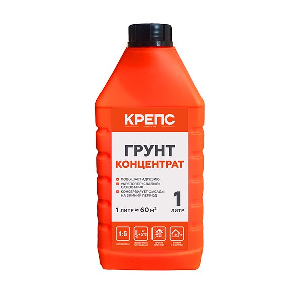 Грунтовка-концентрат Крепс, 1 л