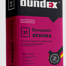 Бундекс Штукатурка цементная Основа , 30 кг/40шт