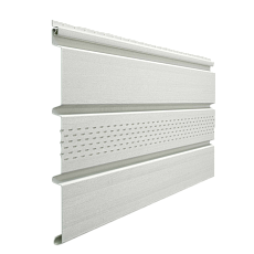 Дёке STANDARD Софит центральная перфорация  (Пломбир) 3000*305мм / 0,92м2