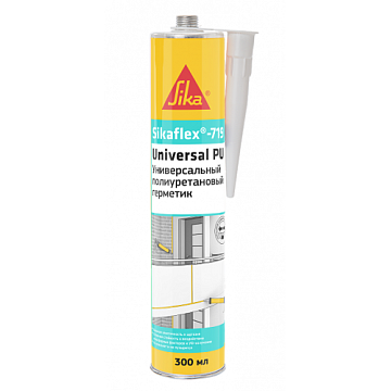 Герметик полиуретановый Sika Sikaflex-719 Universal, черный, 300 мл