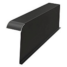 BRAAS Боковая облегченная черепица Франкфуртская левая 385*65*155мм/25 шт под. (черный)