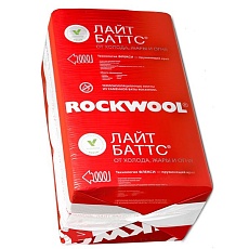 Rockwool Лайт Баттс (1000*600*50) 10п/6м2/0,3м3/20пач.под