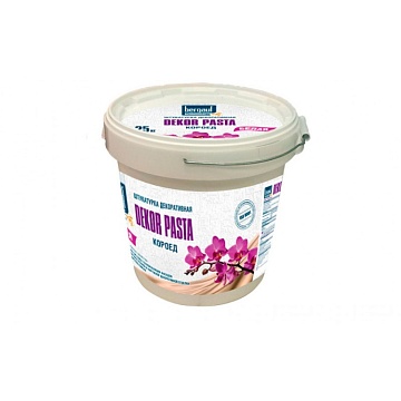 Штукатурка декоративная акриловая готовая Bergauf (Бергауф) Crystal Pasta камешковая 1–1,5 мм, 25 кг