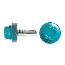 Саморез кровельный RAL 5021  4,8*50