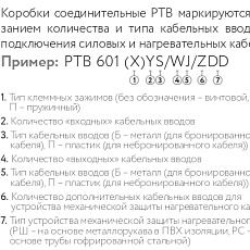 Коробка соединительная РТВ 601 1Б/2Б