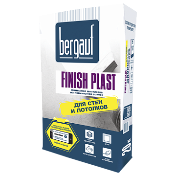 Шпаклевка полимерная финишная Bergauf (Бергауф) Finish Plast, 20 кг