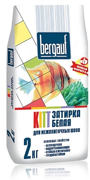 Затирка для швов плитки Bergauf (Бергауф) Kitt, коричневая, 2 кг