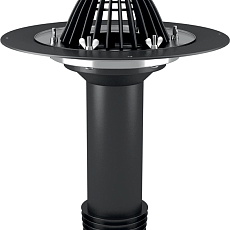 Termoclip ВФР 90*340 воронка ремонтная с листоуловителем и обжимным фланцем